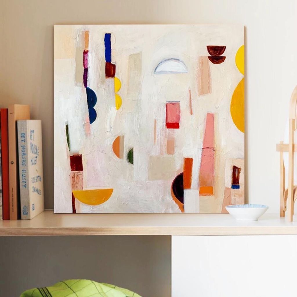 Abstract Cityscape Wall Art Framed Print