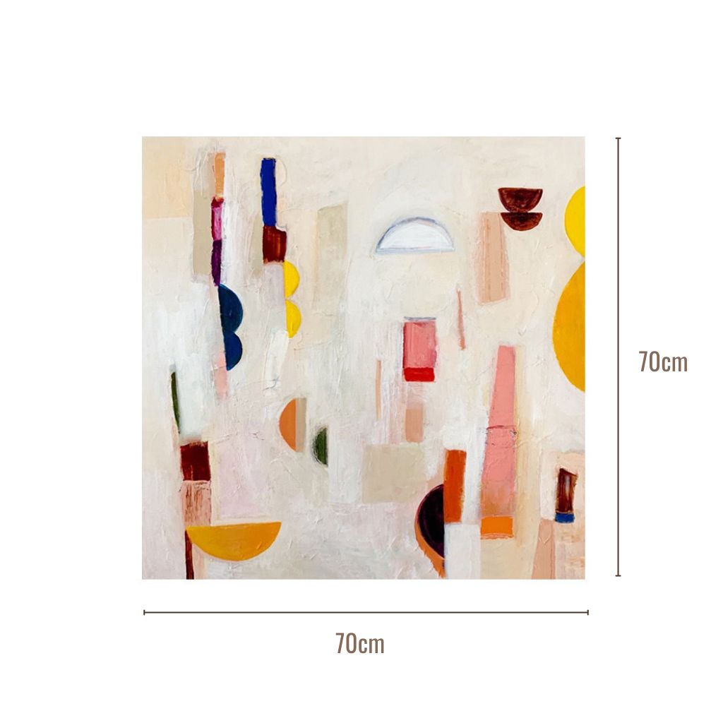 Abstract Cityscape Wall Art Framed Print