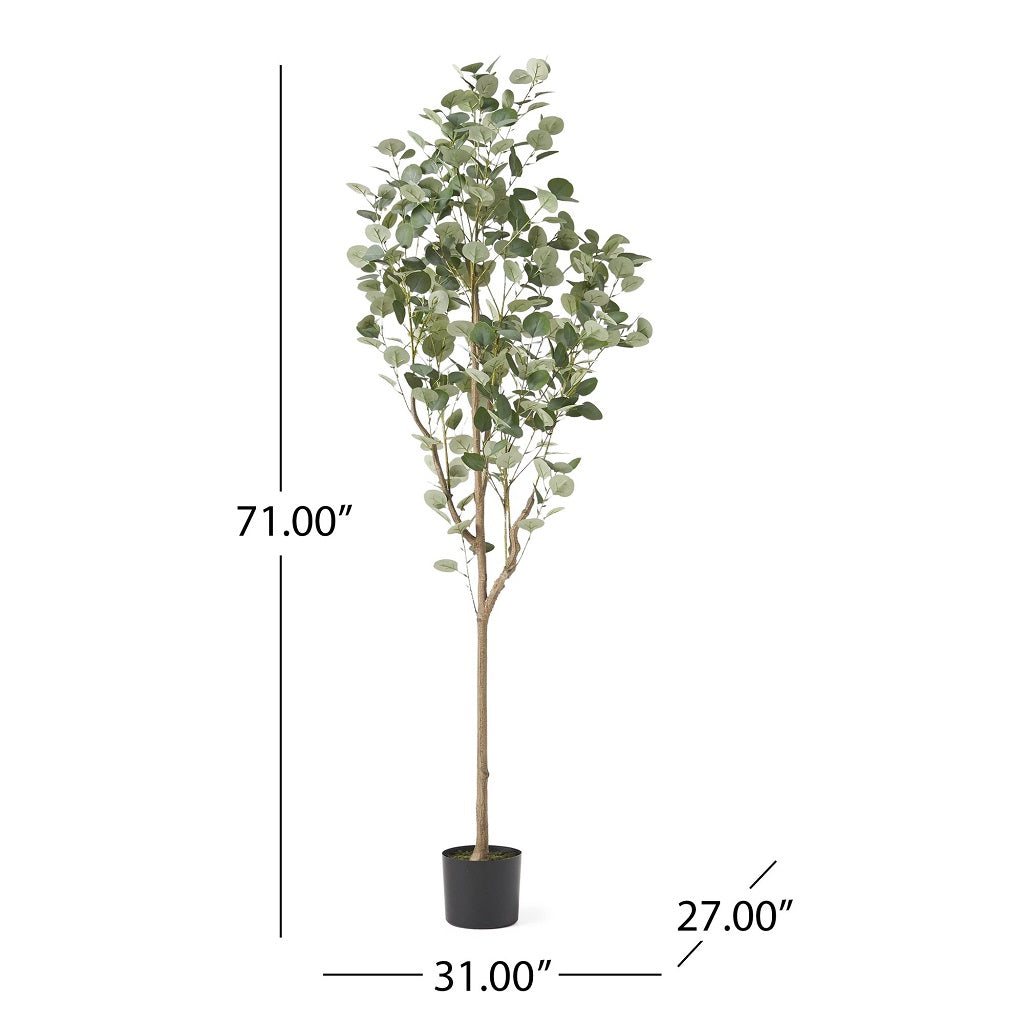 Adair 6' x 2.5' Artificial Eucalyptus Tree