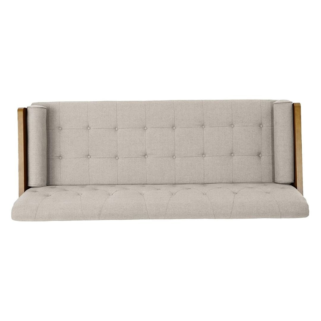 Aidan Mid Century Modern Tufted Fabric Sofa