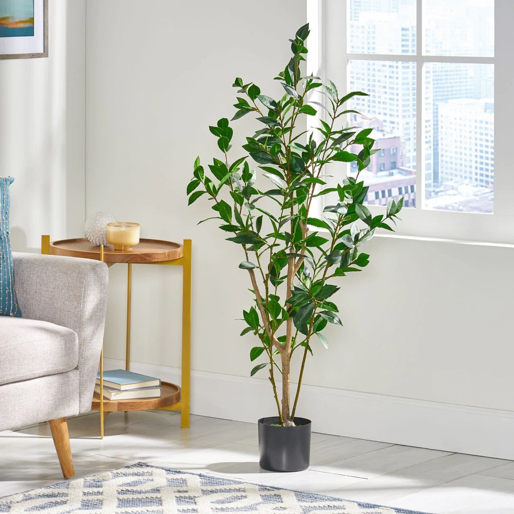 Atoka 4' x 1.5' Artificial Laurel Tree