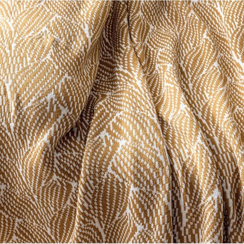 Autumn Leaves Knitted Throw Blanket