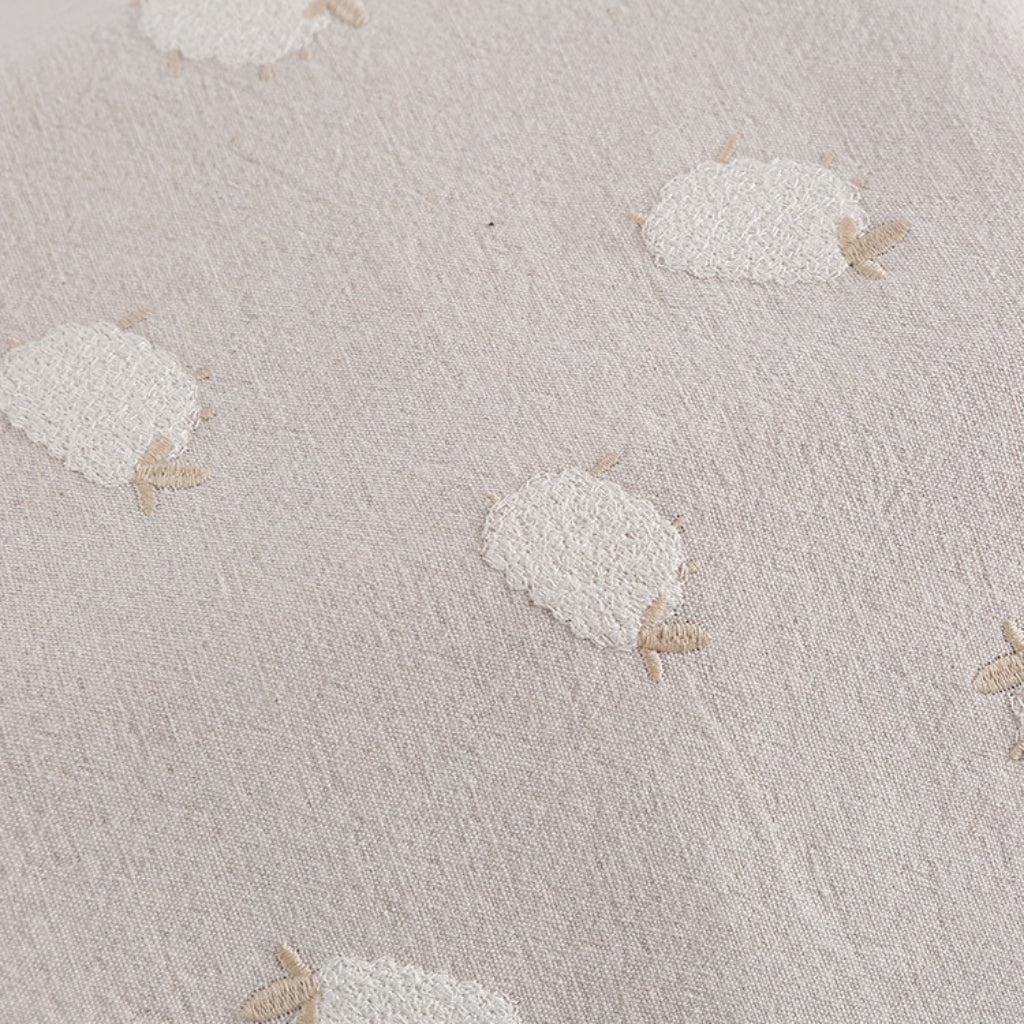 Baa Baa White Sheep Throw Pillow Cover