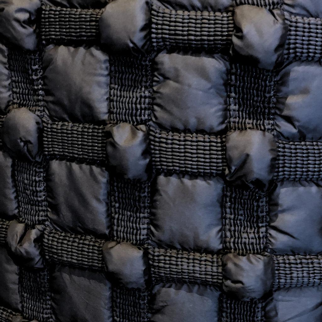 Black 3D Textured Throw Pillow Cover