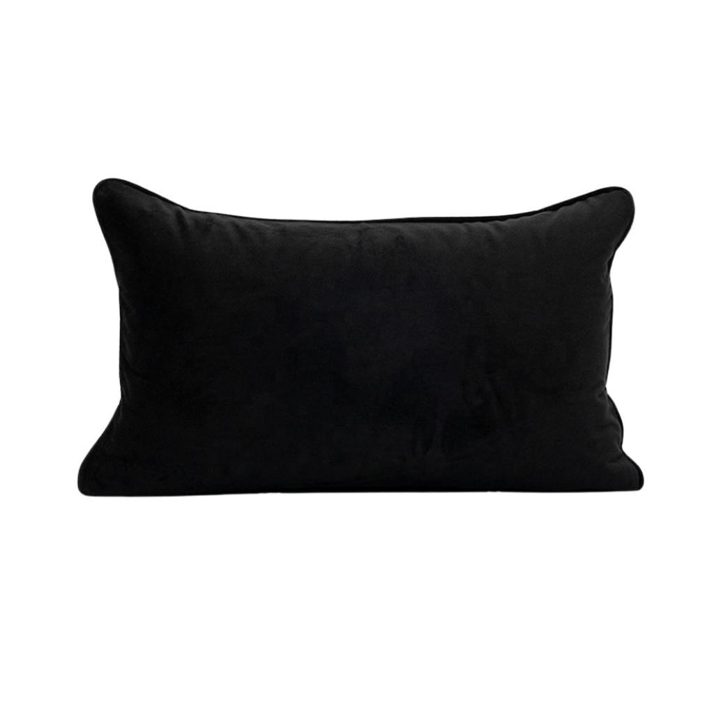 Black and White Horse Printed Jacquard Pillow Cover