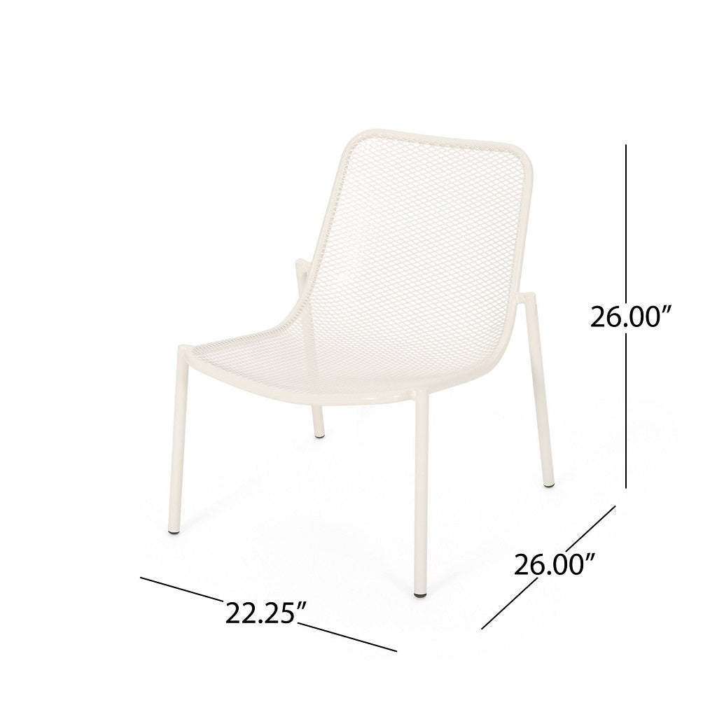 Brenner Outdoor Modern Dining Chair (Set of 2)