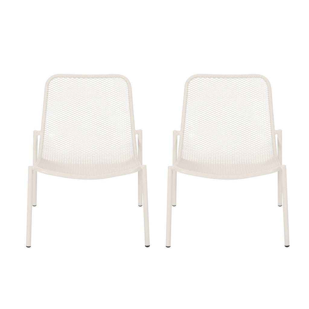 Brenner Outdoor Modern Dining Chair (Set of 2)