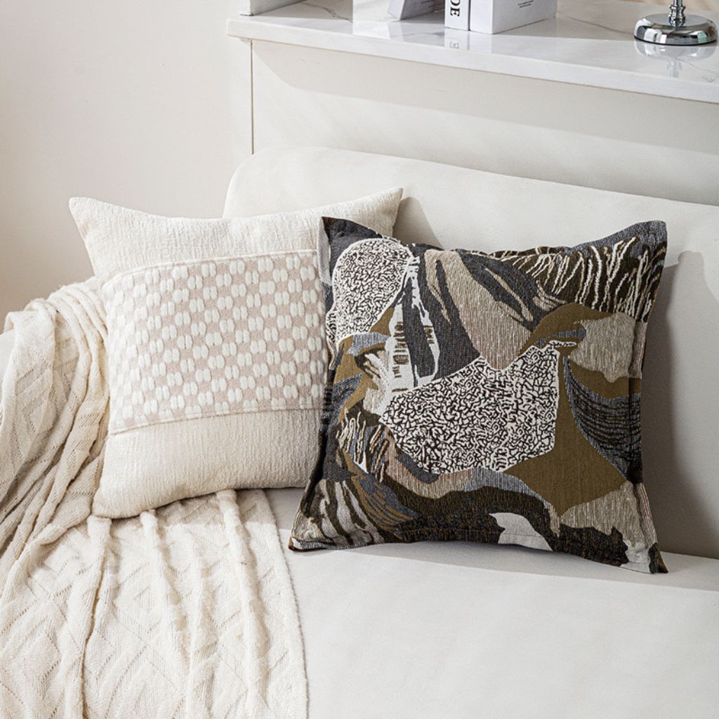 Camouflage Cabin Throw Pillow Cover