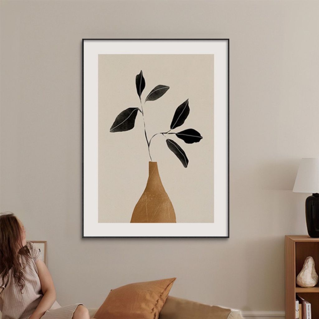 Caramel Vase Serenity Wall Art Framed Print