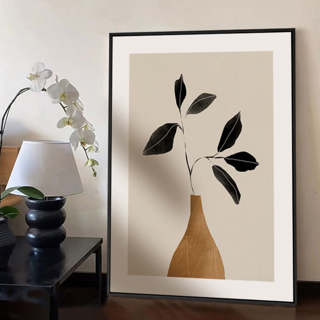 Caramel Vase Serenity Wall Art Framed Print