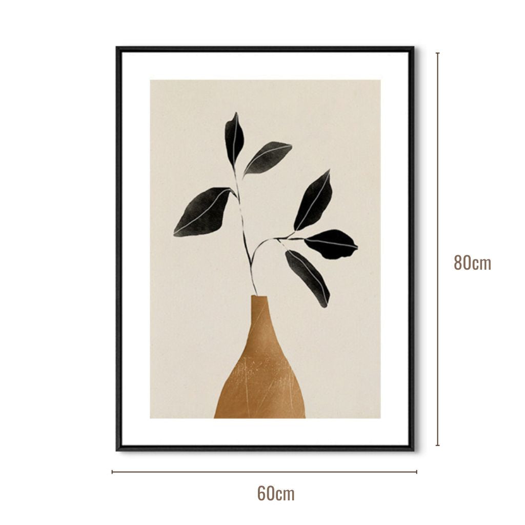 Caramel Vase Serenity Wall Art Framed Print