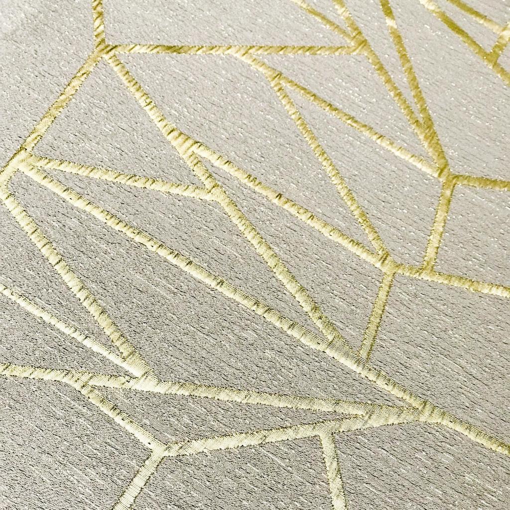 Champagne Gold Geometric Pillow Cover