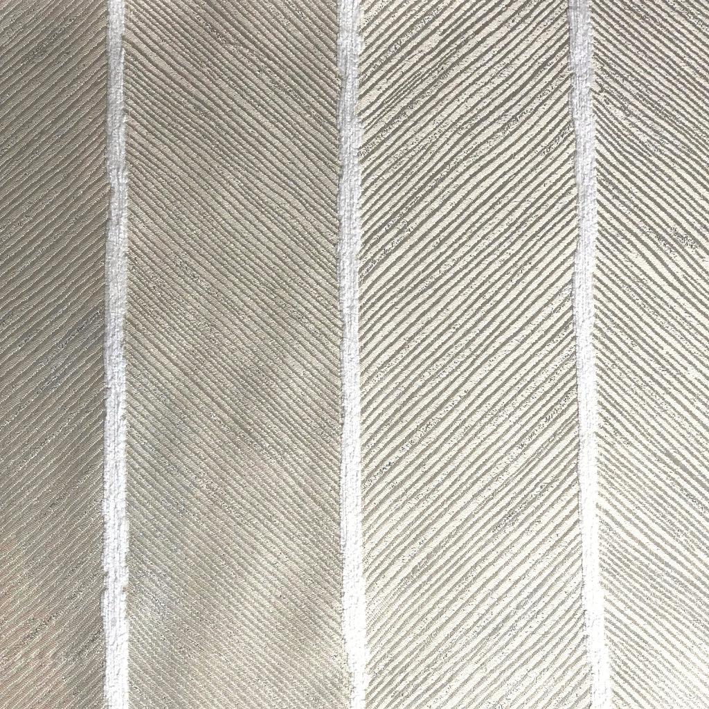 Champagne Gold Hairline Chevron Pillow Cover