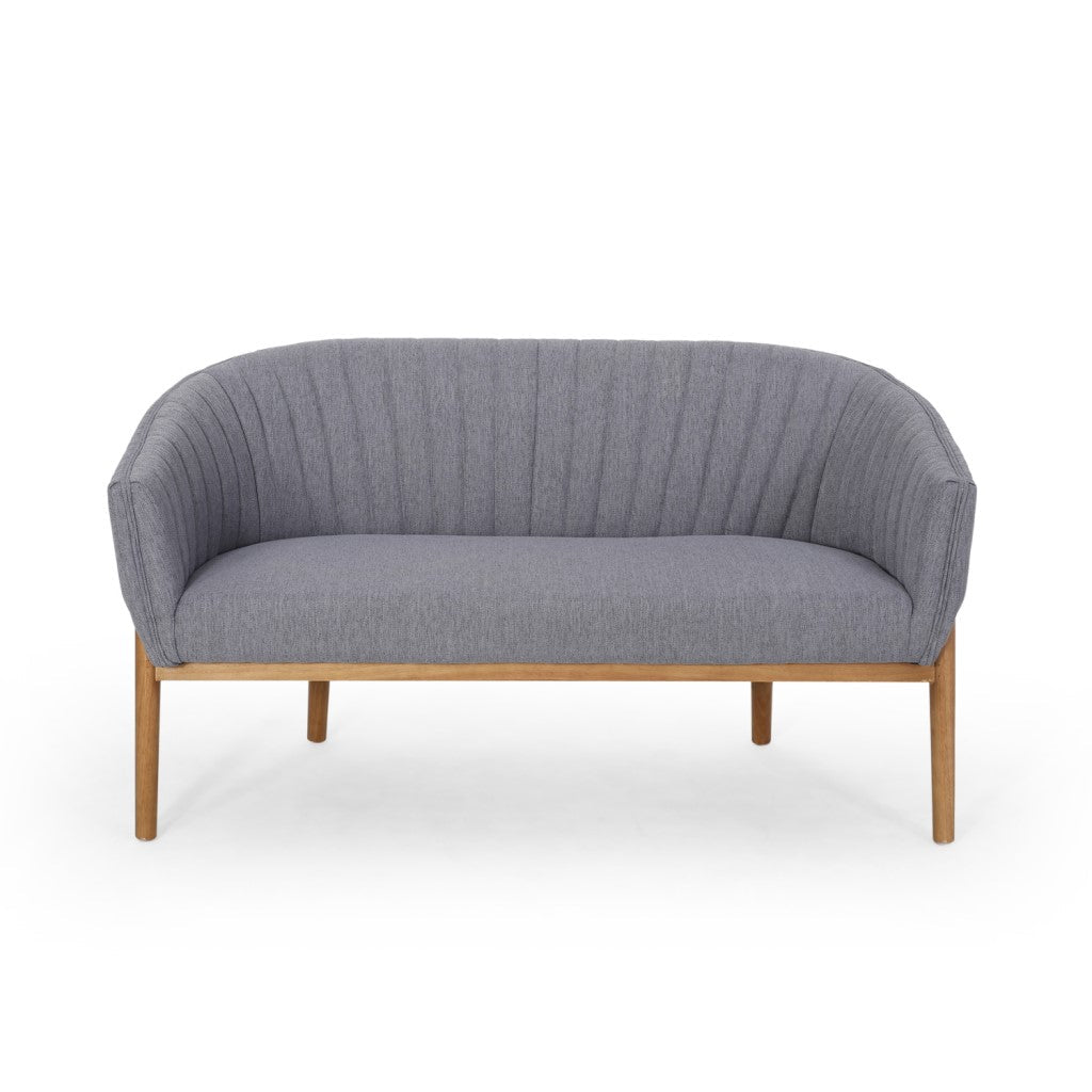 Deborah Mid-Century Fabric Loveseat