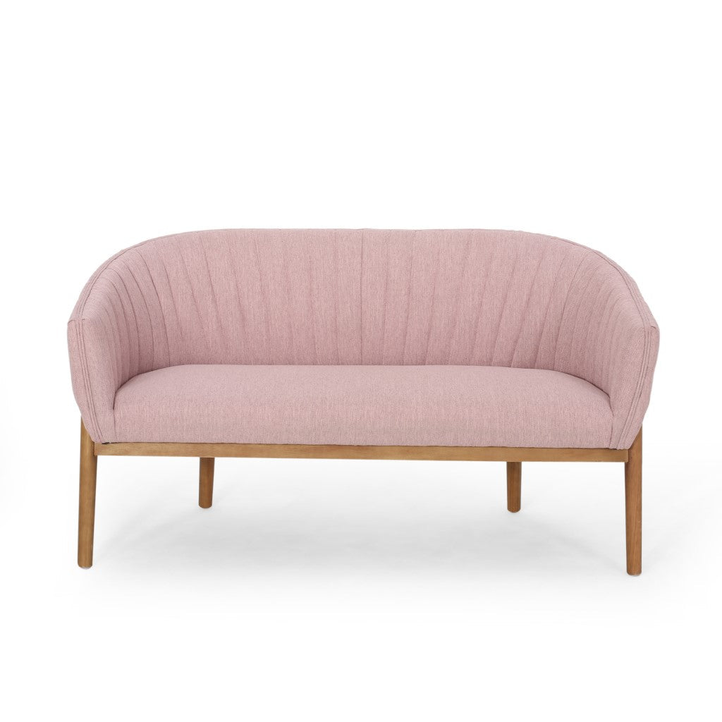 Deborah Mid-Century Fabric Loveseat