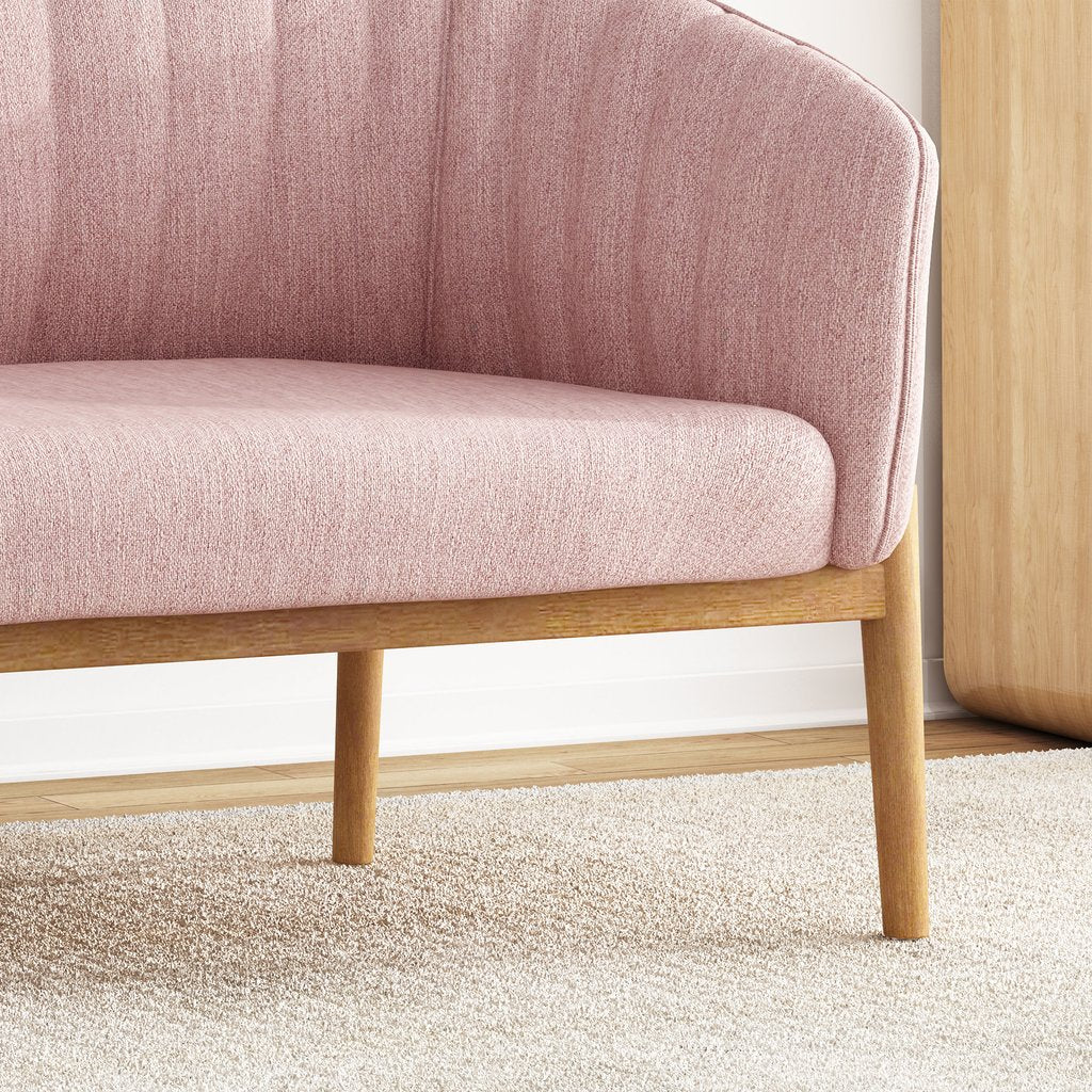 Deborah Mid-Century Fabric Loveseat