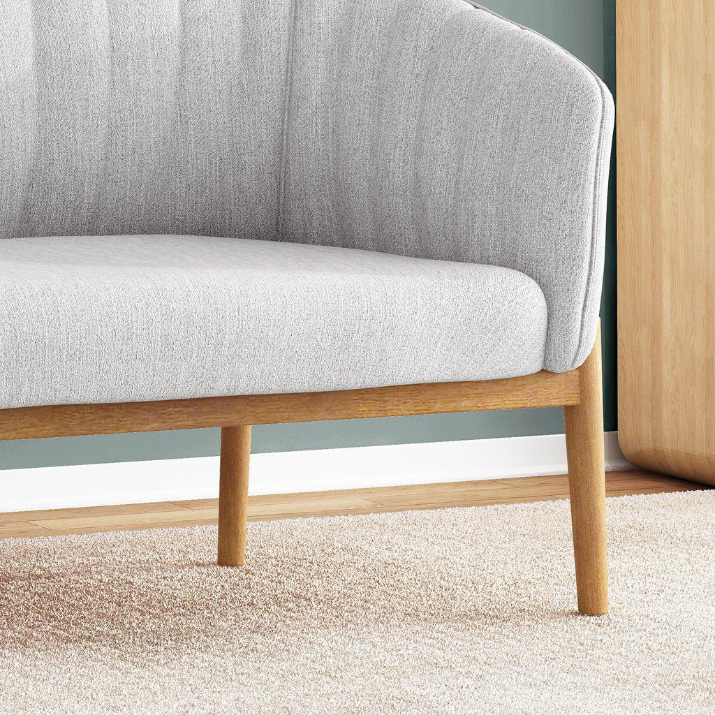 Deborah Mid-Century Fabric Loveseat