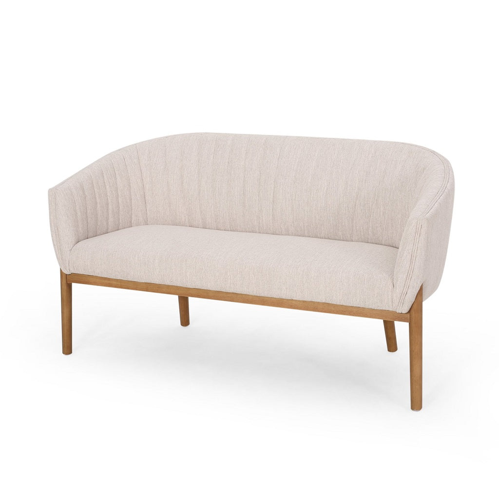 Deborah Mid-Century Fabric Loveseat