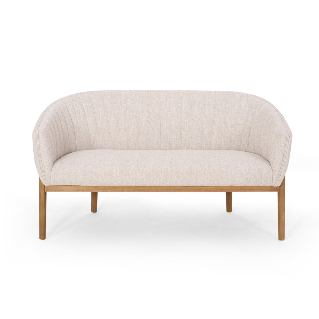 Deborah Mid-Century Fabric Loveseat
