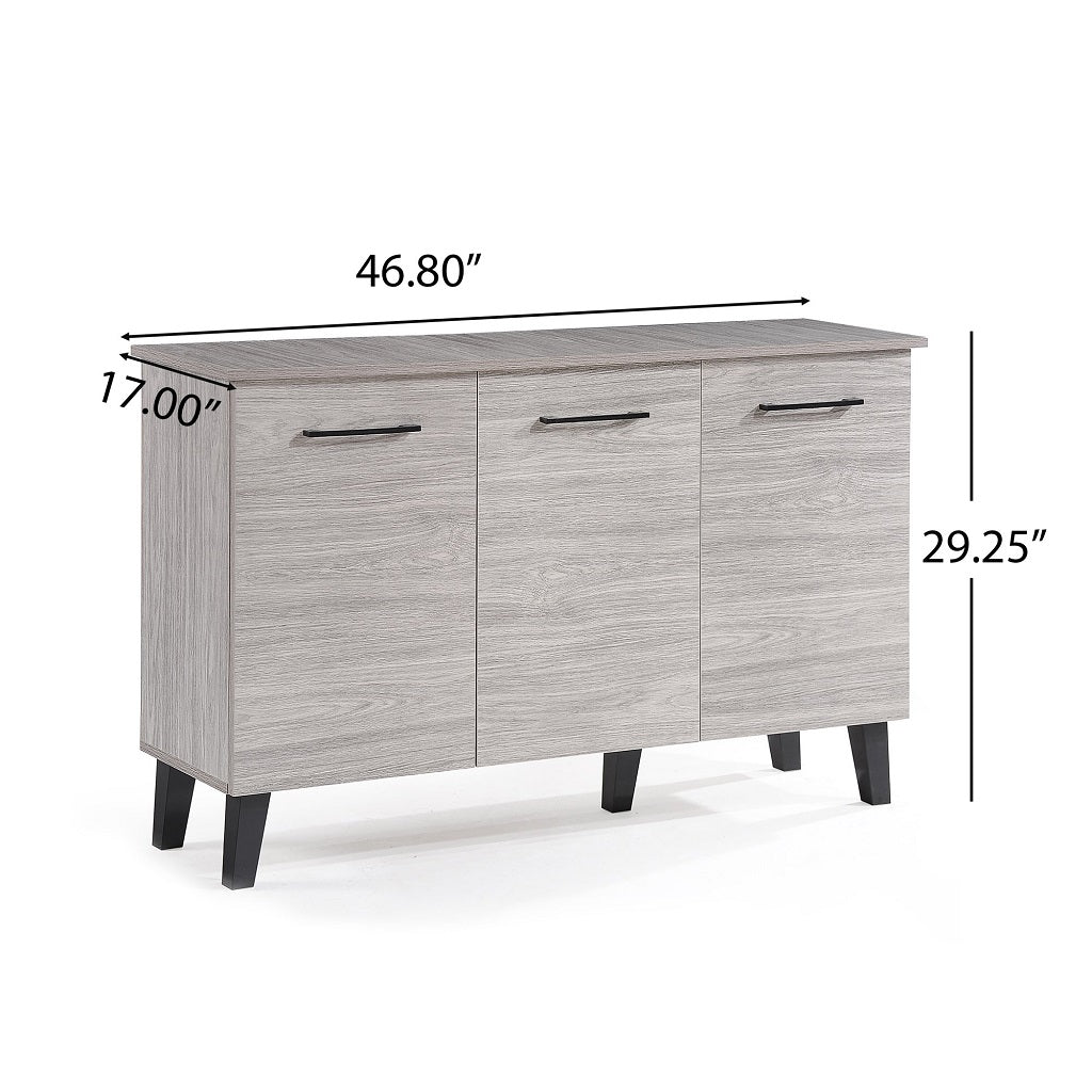 Emilia Mid Century Modern Finished Fiberboard Cabinet