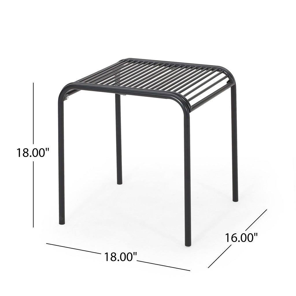 Emily Outdoor Modern Iron 2 Seater Chat Set with Cushions