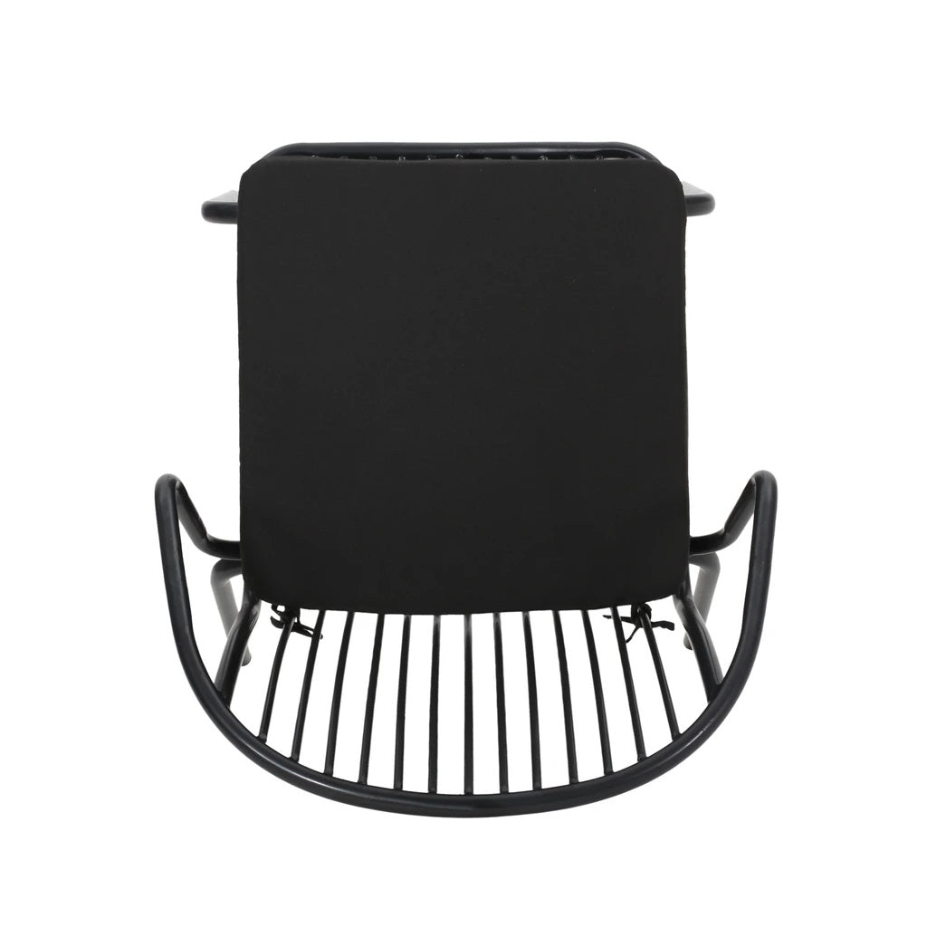 Emily Outdoor Modern Iron 2 Seater Chat Set with Cushions