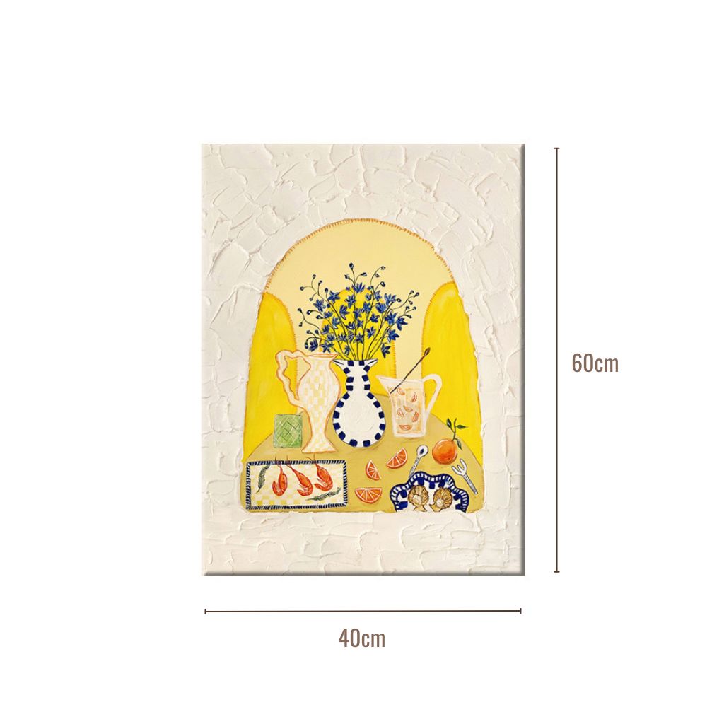 Feast by the Window Wall Art Framed Print