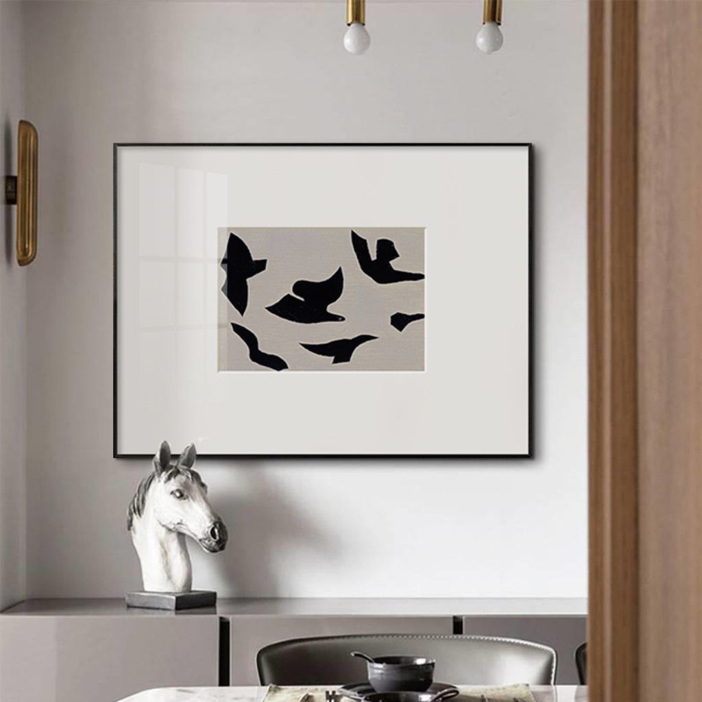 Flight of Shadows Aluminium Framed Print