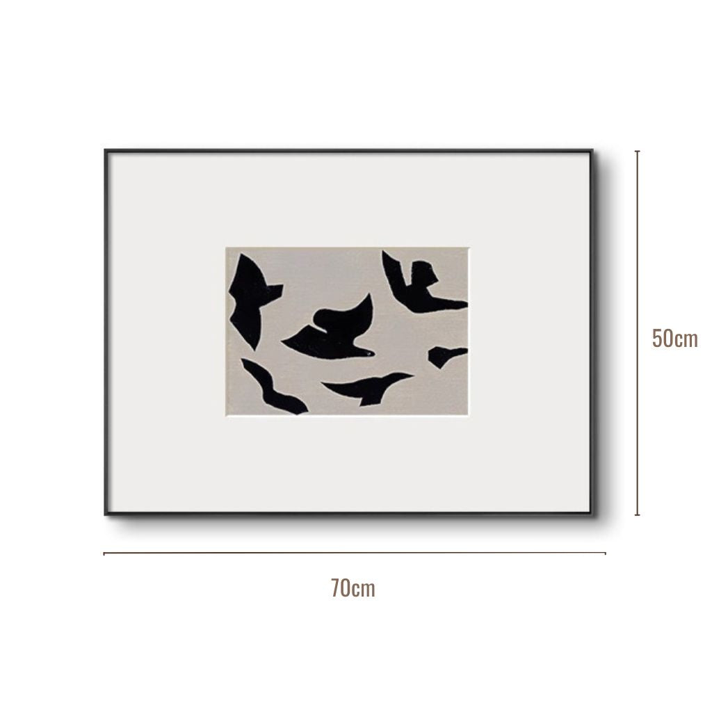 Flight of Shadows Aluminium Framed Print
