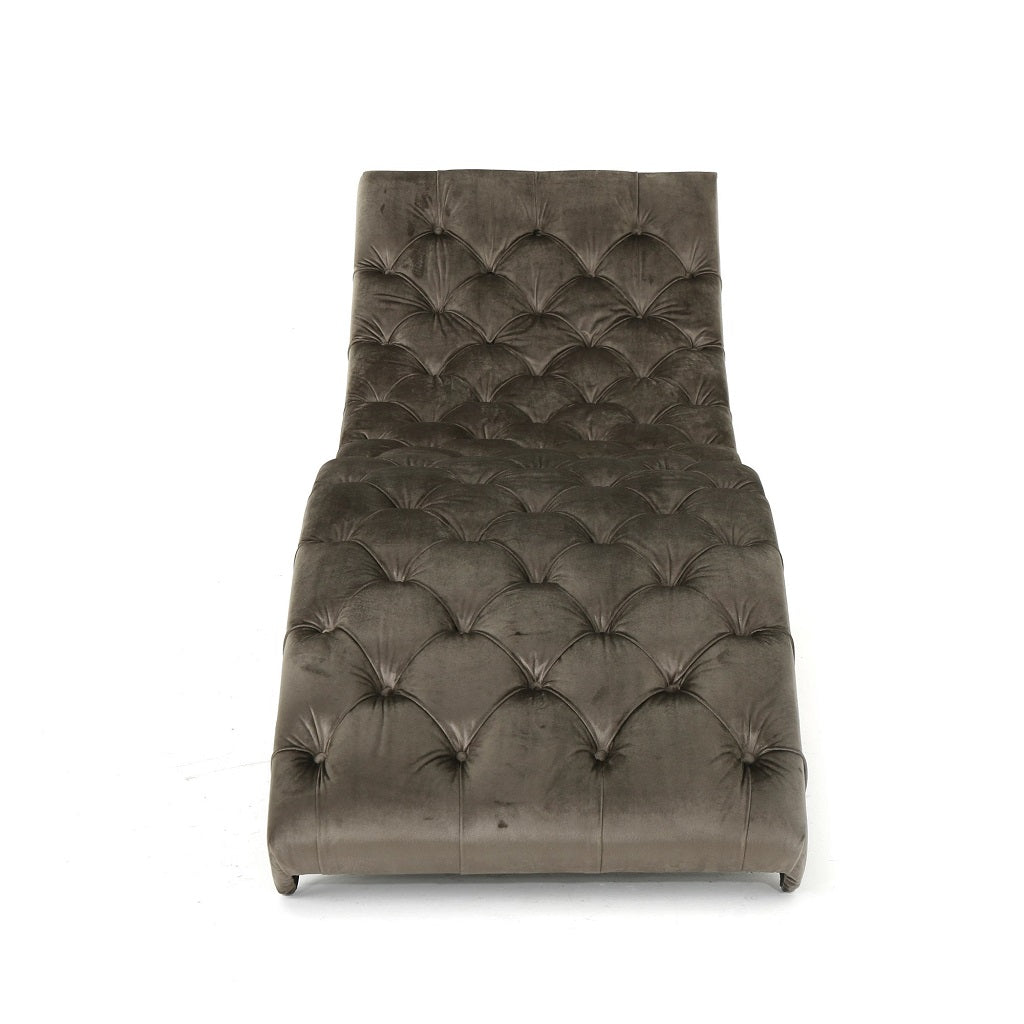 Garamond Tufted Velvet Chaise Lounge