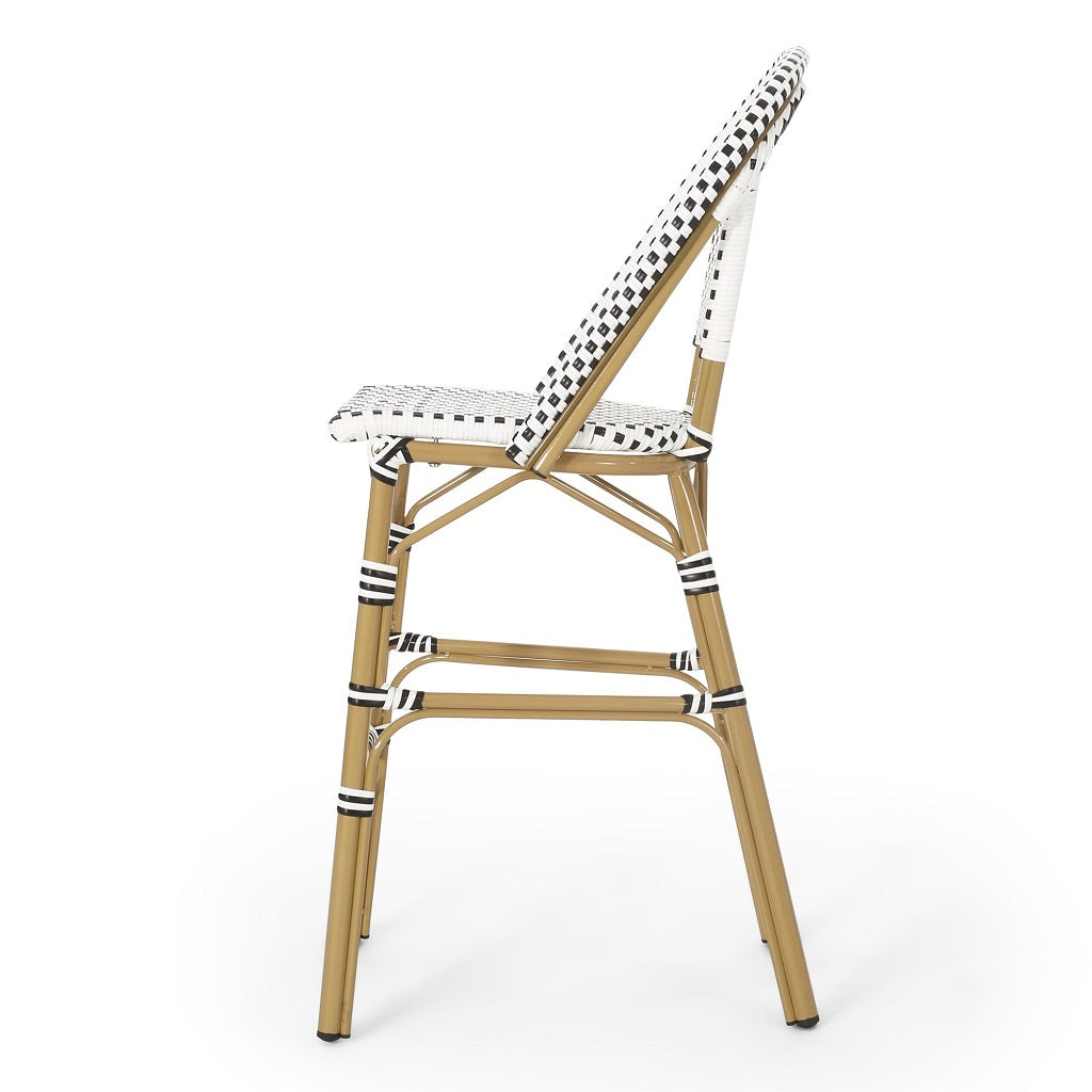 Grelton Outdoor Aluminum French Barstools, Set of 2
