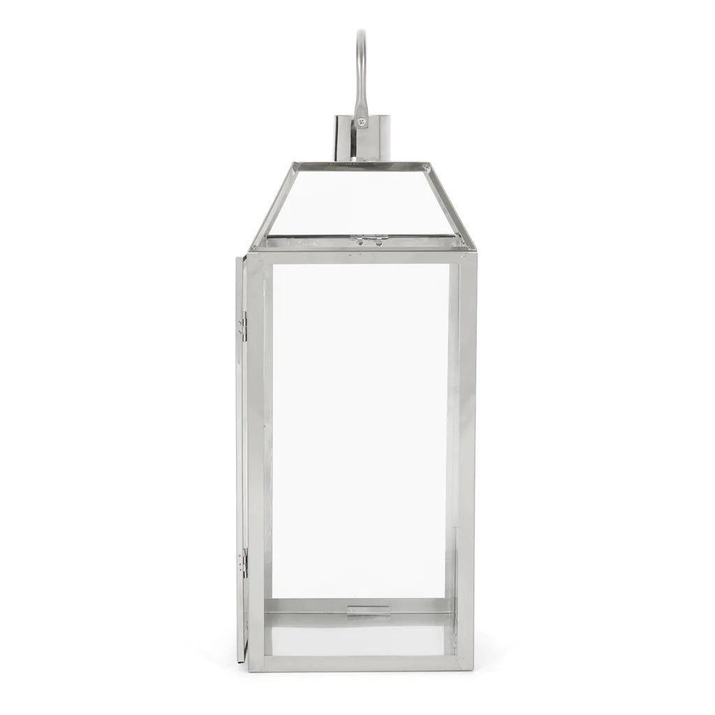 Hamel 18" Modern Outdoor Stainless Steel Lantern