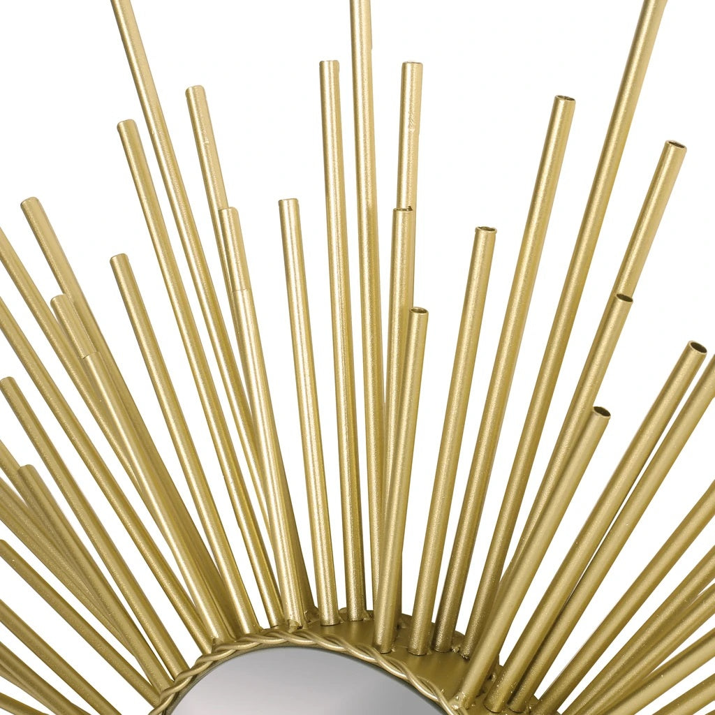 Holasek Modern Glam Sunburst Wall Mirror, Gold