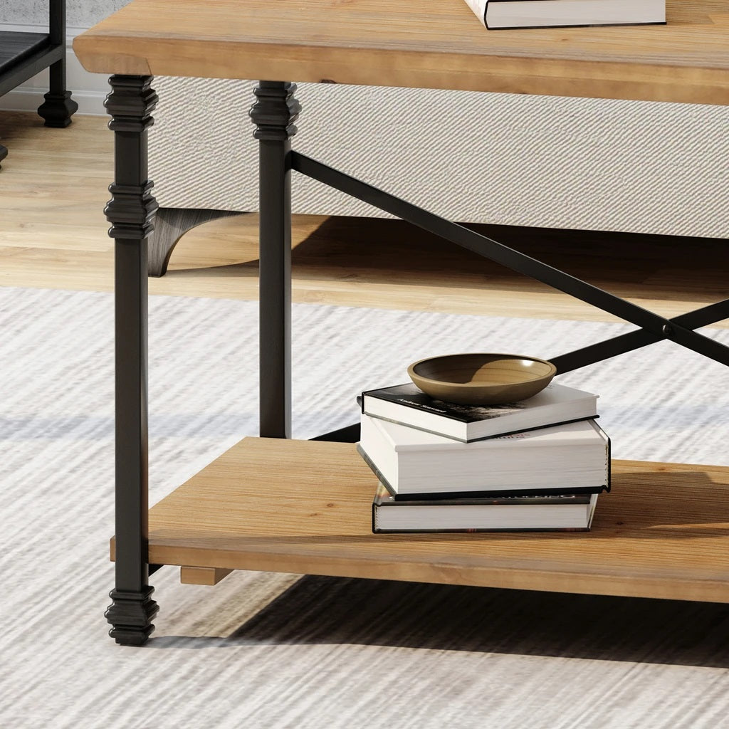 Idalina Modern Industrial Coffee Table