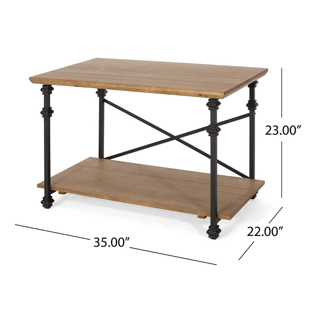 Idalina Modern Industrial Coffee Table