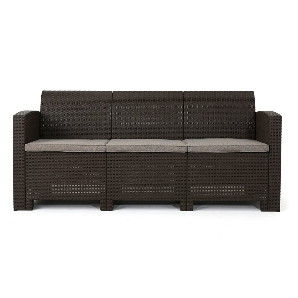 Jacob Outdoor 4 Piece Faux Wicker Chat Set