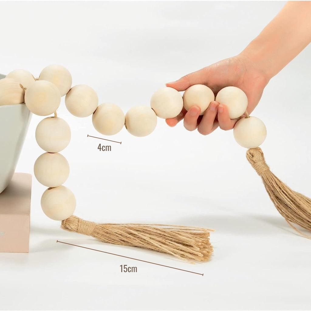 Jumbo Wood Beaded Garland (18 Beads)