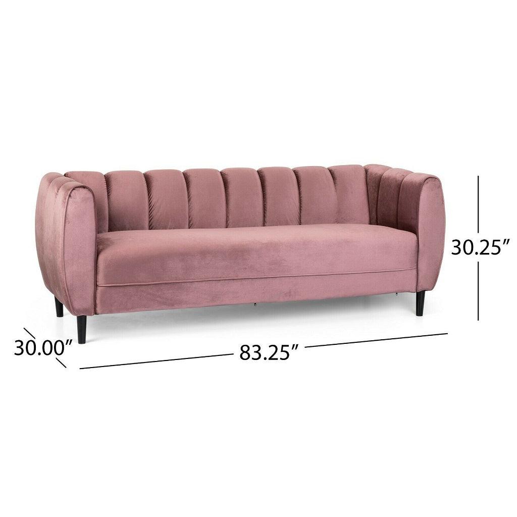 Karimah Modern Velvet 3 Seater Sofa