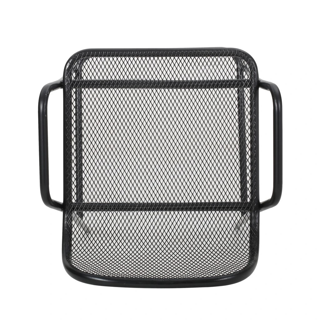 Linda Modern Outdoor Iron Barstool (Set of 2)