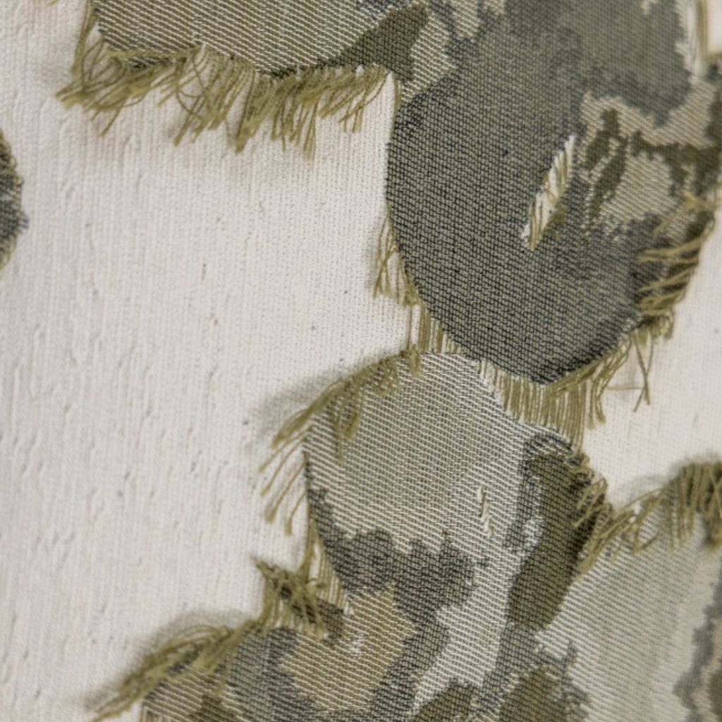 Luxe Moss Petals Throw Pillow Cover