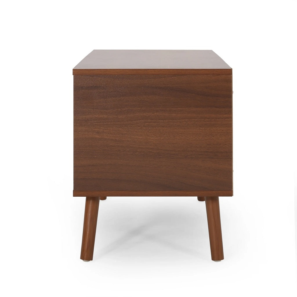 Mayleen Mid-Century Modern 2 Door Cabinet w/ Shelves