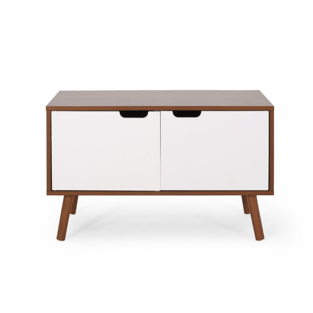 Mayleen Mid-Century Modern 2 Door Cabinet w/ Shelves