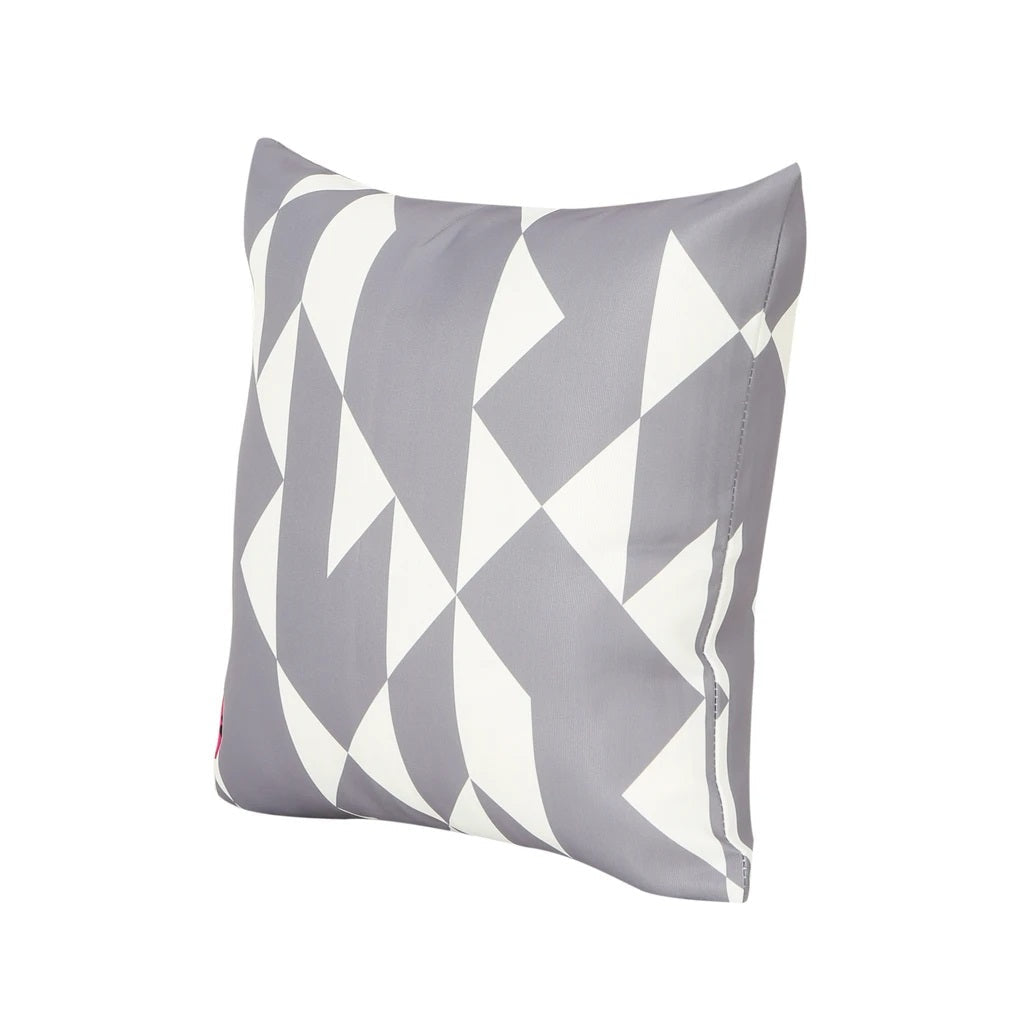 Mayme Outdoor Pillow, 17.75" Square, Abstract Geometric Pattern