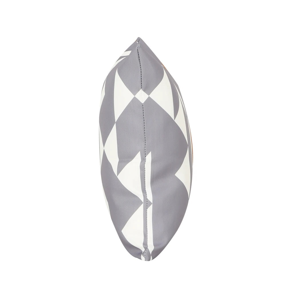 Mayme Outdoor Pillow, 17.75" Square, Abstract Geometric Pattern