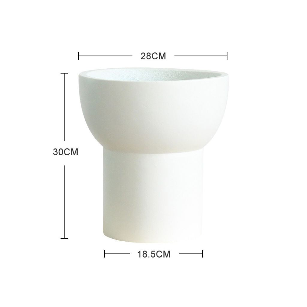 Modern Tapered Large Concrete Planter