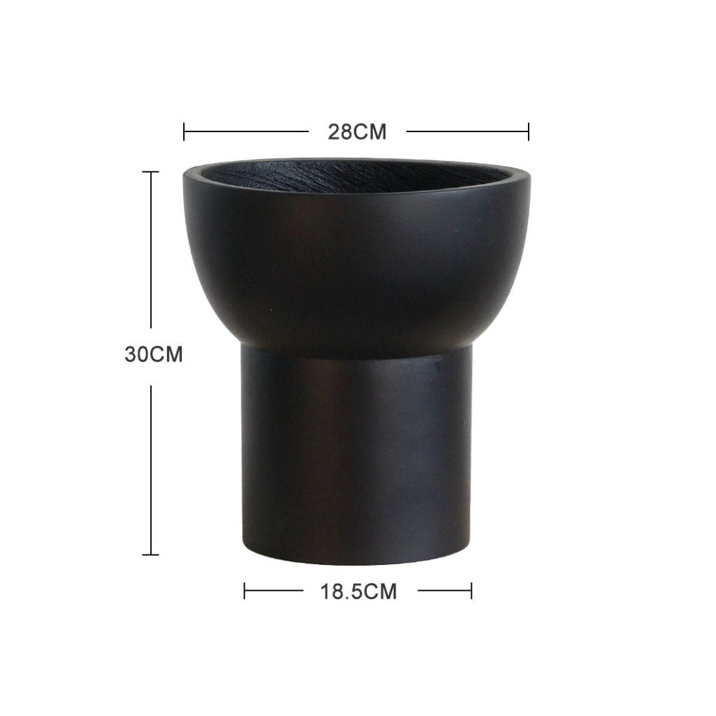 Modern Tapered Large Concrete Planter