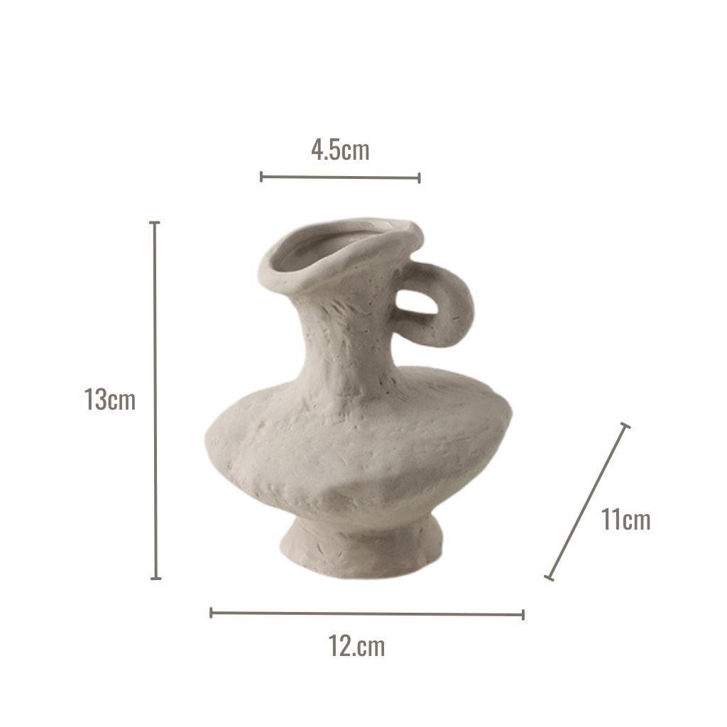 Natural Coloured Miniature Sculptural Ceramic Vase