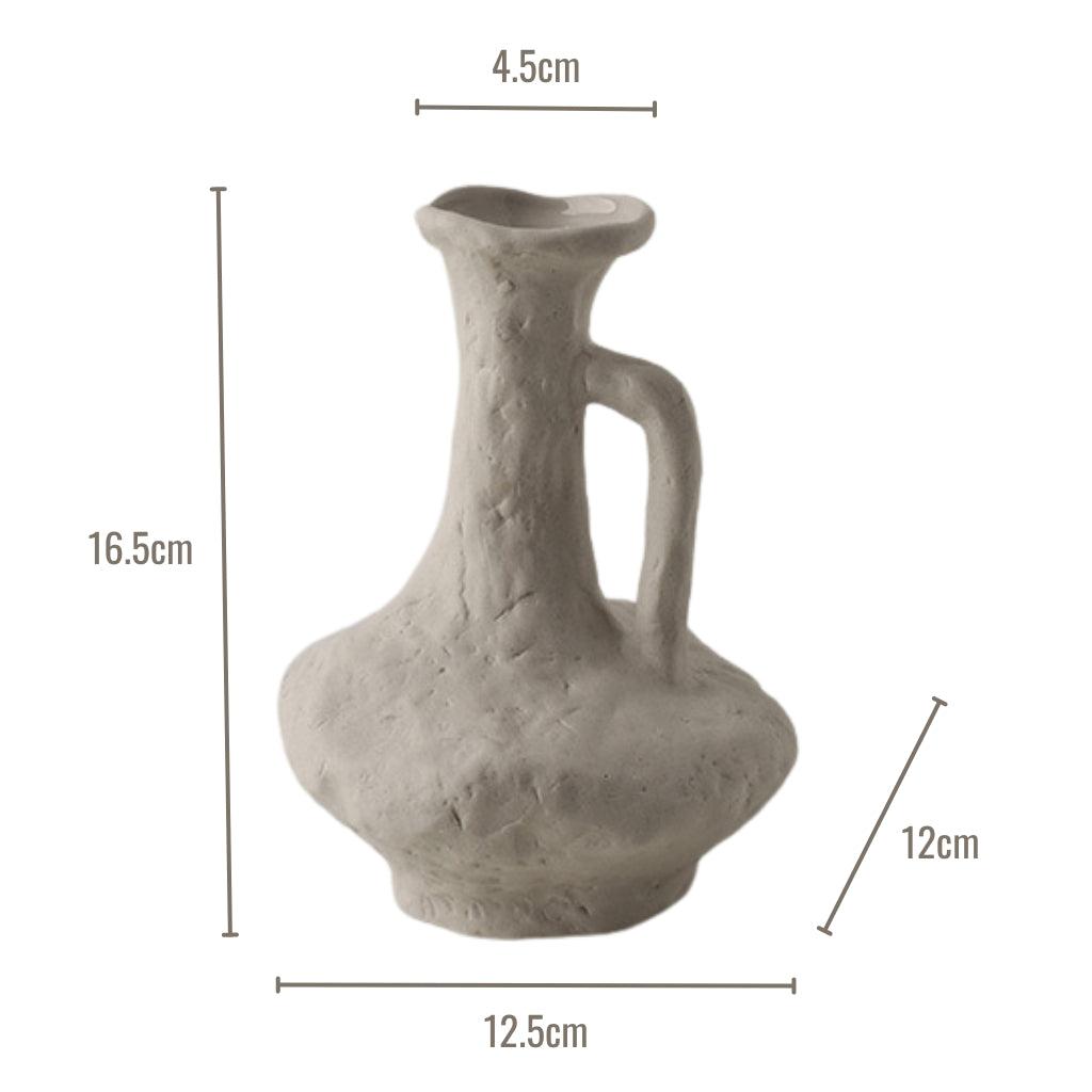 Natural Coloured Sculptural Ceramic Jug Vase