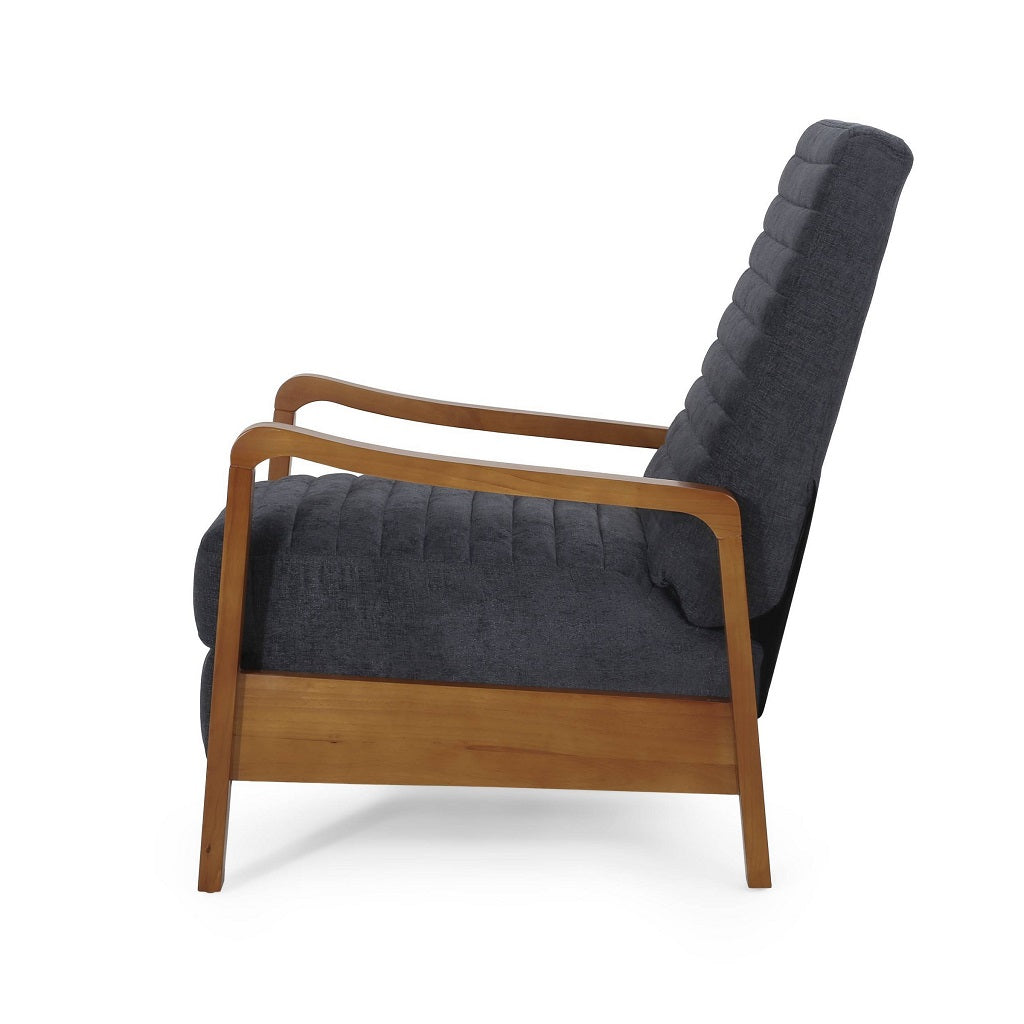 Neihart Contemporary Fabric Channel Stitch Pushback Recliner