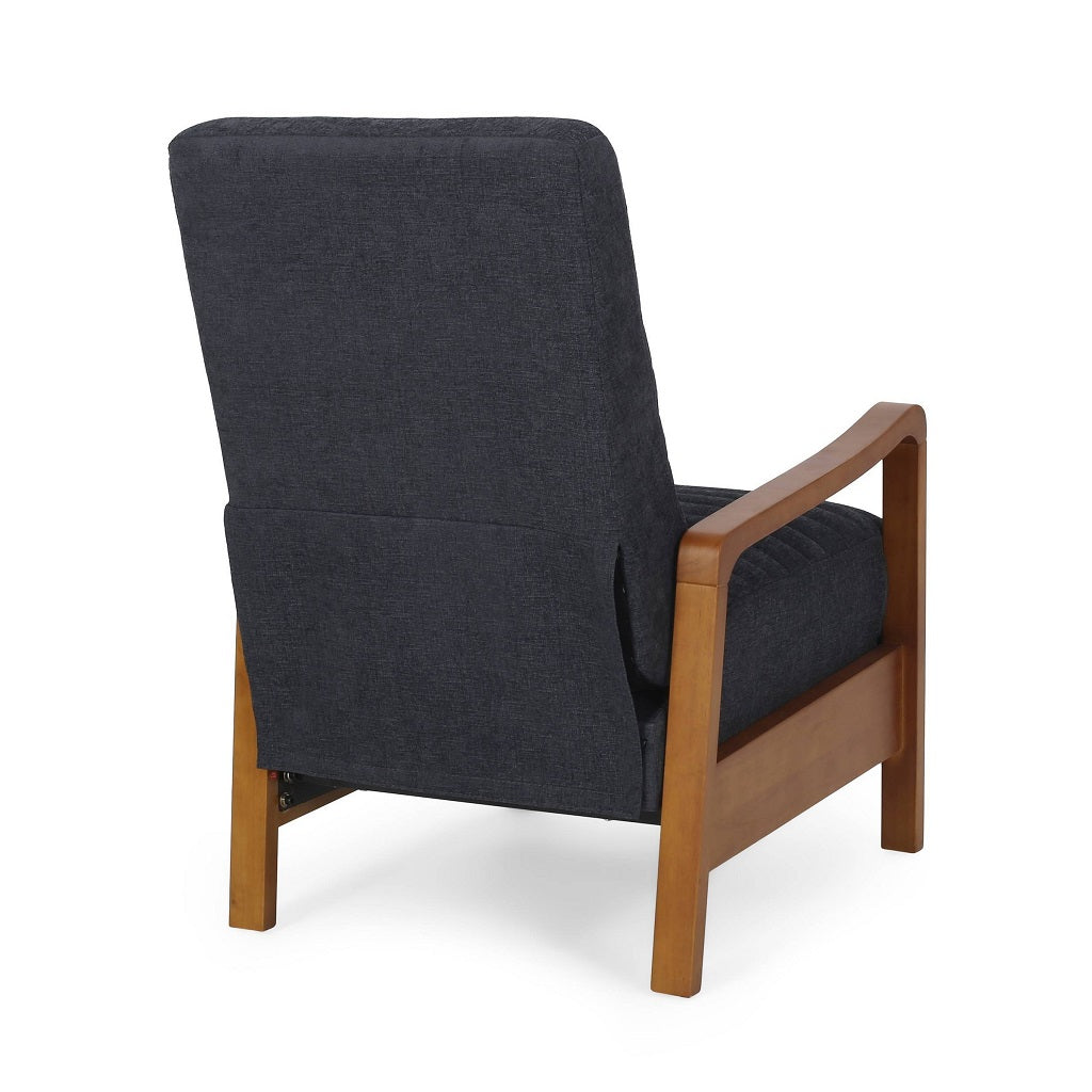 Neihart Contemporary Fabric Channel Stitch Pushback Recliner